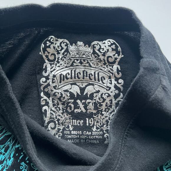 Pelle Pelle Studded Y2K Grunge Oversized Tee - Picture 5 of 5